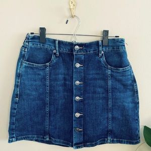 Aerie Jean Skirt